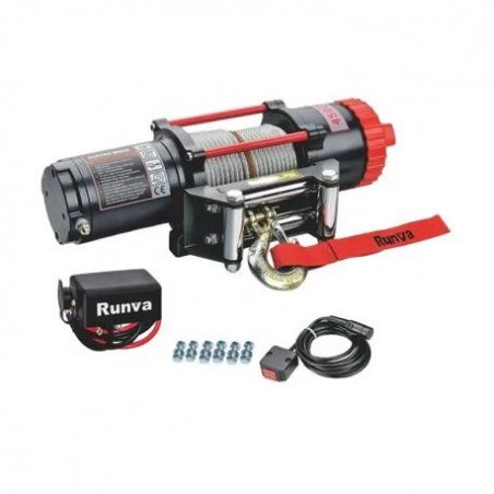 Лебідка для квадроцикла Runva EWT 4500 (Сталевий трос) фото