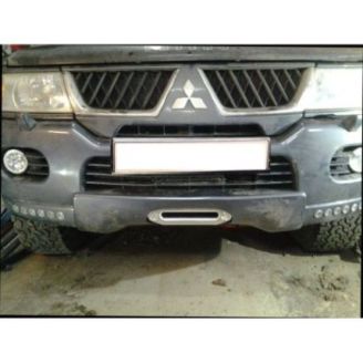 Площадка для установки лебедки в штатный бампер Mitsubishi Pajero Sport 1 фото