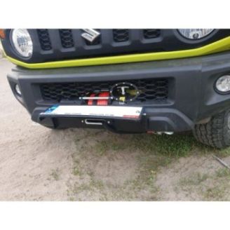 Откидная рамка под номер для площадки под лебедку Suzuki Jimny 2018+ фото