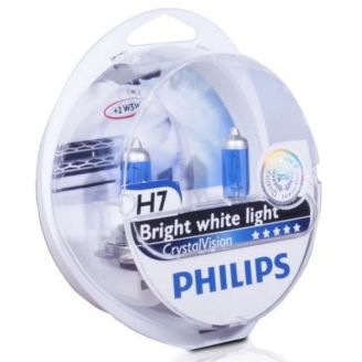 Галогенова лампа Philips CRYSTAL VISION (H7, 12972CVSM) Компл (4шт) фото
