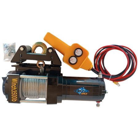 Лебедка ENERGY WINCH 3500 LBS 12 вольт (стальной трос) фото