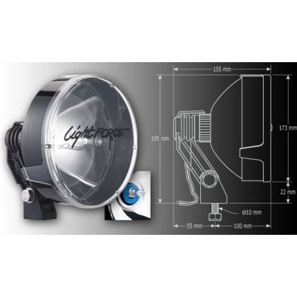 Дополнительные фары LIGHTFORCE 170 Strike ксенон 12V 35W 5000К HID170T фото