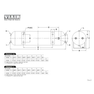 Ресивер 2,5 галлона (9,5 л) VIAIR PN 91025 фото 2