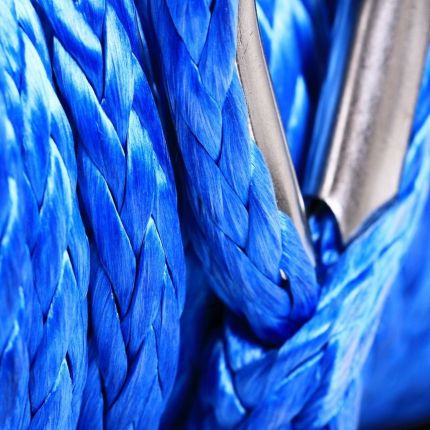 Лебедка электрическая 12 вольт POWERWINCH PW13000SR (синтетический трос) фото