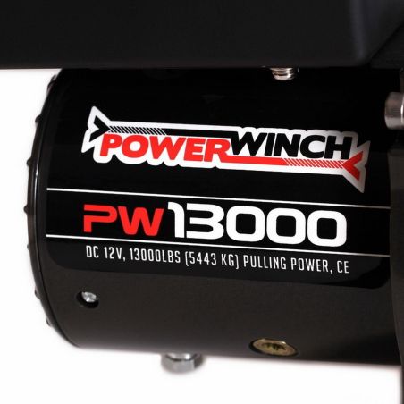 Лебедка электрическая 12 вольт POWERWINCH PW13000SR (синтетический трос) фото