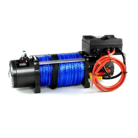 Лебедка электрическая 12 вольт POWERWINCH PW13000SR (синтетический трос) фото