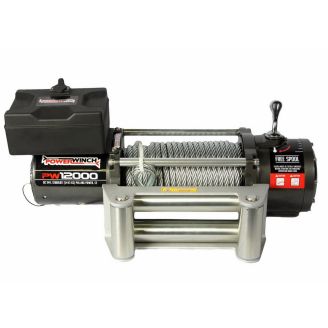 Лебедка электрическая 12 вольт POWERWINCH PW12000 (стальной трос) фото 2