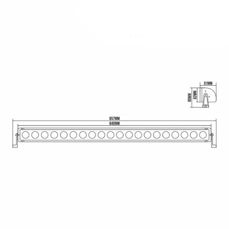 Лед балка на авто LED 20х10 Вт CREE combo 840 мм однорядная BELAUTO OFF ROAD BOL2010LC фото