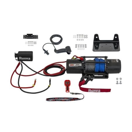 Лебедка Runva EWV 6000 для UTV и легких внедорожников (Синтетический трос) фото