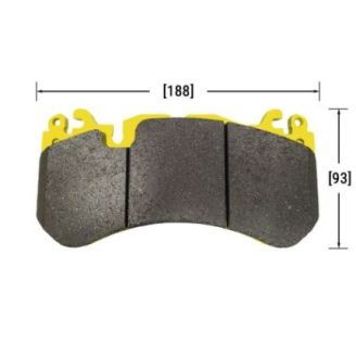 К-кт гальмівних колодок 700С під супорт S-RS 6 поршнів BBK-700-SRS6-BRAKE-PADS фото 2