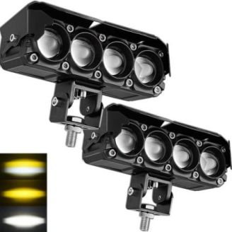 Дополнительные светодиодные фары желтый + белый 40W SL-7089 фото