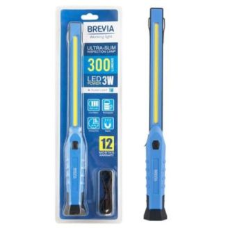 Фонарь инспекционный Brevia LED 3W COB+1W LED 300lm, 2000mAh, время работы до 3 часов, IP20 11380 фото