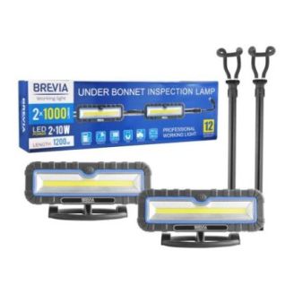 Профессиональный инспекционный LED-фонарь Brevia 2x10W COB 2x1000lm 2x4000mAh Power Bank, type-C фото