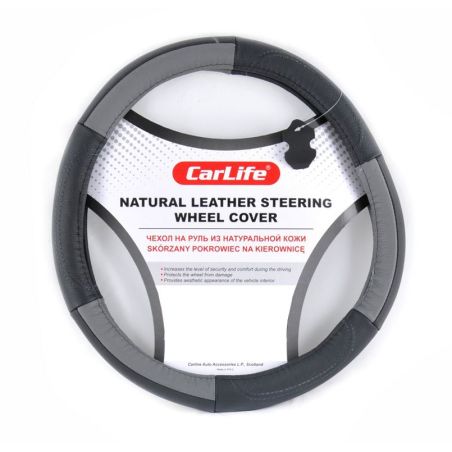 Чехол на руль кожаный CarLife XL 41-43Ø SW228XL фото