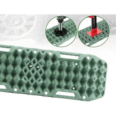 Сенд траки пластикові BUNKER INDUST RTK7 (з майданчиком під рейковий домкрат) фото