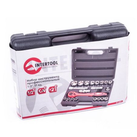 Профессиональный набор инструментов для авто Intertool ET-6021 21 ед. фото