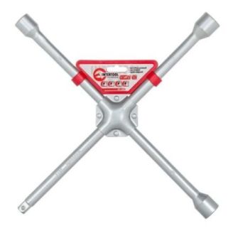 Ключ баллонный крестовой укрепленный 16"х406 мм, 16 мм, 17, 19, 21, 1/2" PROF INTERTOOL HT-1603 фото