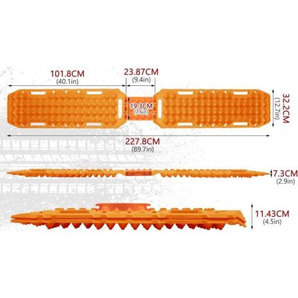 Сенд траки пластикові BUNKER INDUST RTK9 (посилені, з майданчиком під рейковий домкрат) фото