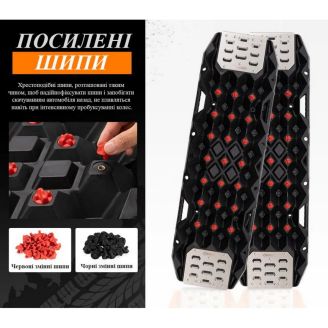 Сэнд траки пластиковые BUNKER INDUST RTK11 (усиленные, с площадкой под реечный домкрат) фото 2