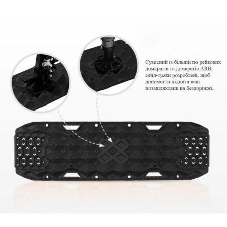 Сенд траки пластикові BUNKER INDUST RTK11 (посилені, з майданчиком під рейковий домкрат) фото