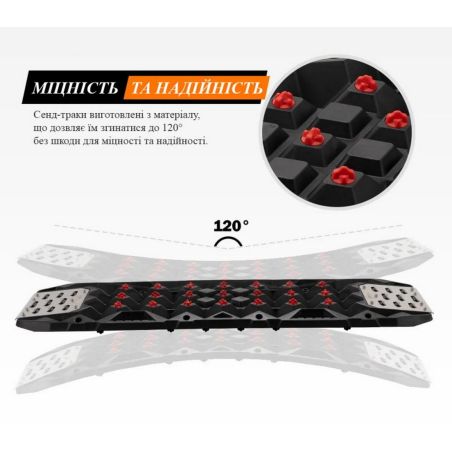 Сенд траки пластикові BUNKER INDUST RTK11 (посилені, з майданчиком під рейковий домкрат) фото