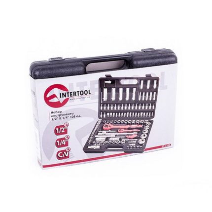 Профессиональный набор инструментов для авто Intertool ET-6108 108 ед. фото