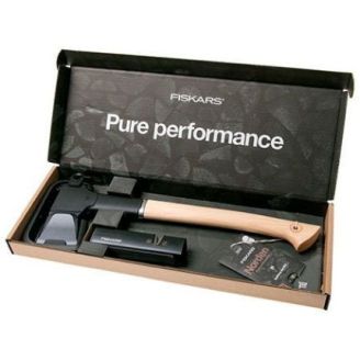 Подарочный набор Fiskars Norden splitting axe N12 + точилка SET (1052277) фото