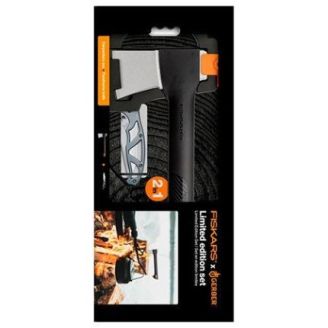 Набор Fiskars универсальный Solid A6 (1052046) + складной нож Gerber Paraframe (1027831) фото