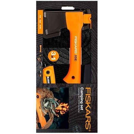Подарочный набор Fiskars (топор X5 121123 + пила + точилка ) 1057912 фото Подарочный набор Fiskars (топор X5 121123 + пила + точилка ) 1057912 фото