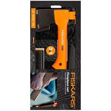 Подарочный набор Fiskars ( топор X5 121123 + нож + точилка ) 1057913 фото Подарочный набор Fiskars ( топор X5 121123 + нож + точилка ) 1057913 фото