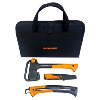 Подарочный набор Fiskars (Топор 1015619+пила 1000614+нож 1023619) 2021281 фото