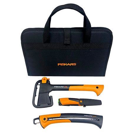 Подарочный набор Fiskars (Топор 1015619+пила 1000614+нож 1023619) 2021281 фото Подарочный набор Fiskars (Топор 1015619+пила 1000614+нож 1023619) 2021281 фото