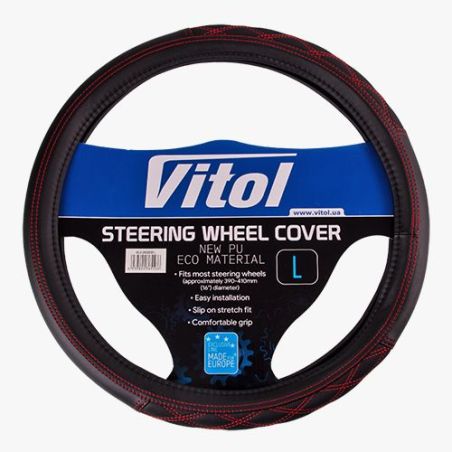 Чехол руля VLU-2402001 L черн/БО фото