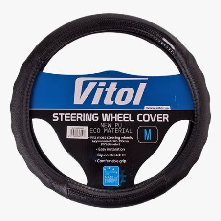 Чехол руля VLCU-1409009 M черн/БО фото