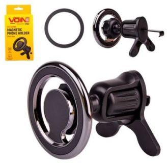 Тримач мобільного телефону VOIN UHV-2679BK магнітний на дефлектор фото