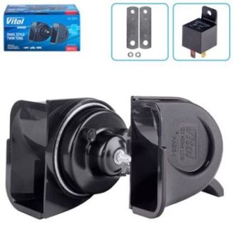 Сигнал електромагнітний Равлик CA-2014 VITOL 12V D 88mm чорний фото