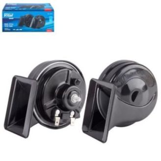 Сигнал електромагнітний Равлик CA-2015 VITOL 12V 95mm чорний фото