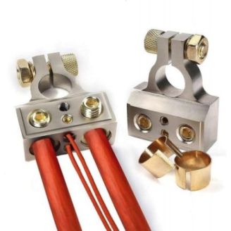 Клеми акумулятора під музичні дроти 12-24В фото