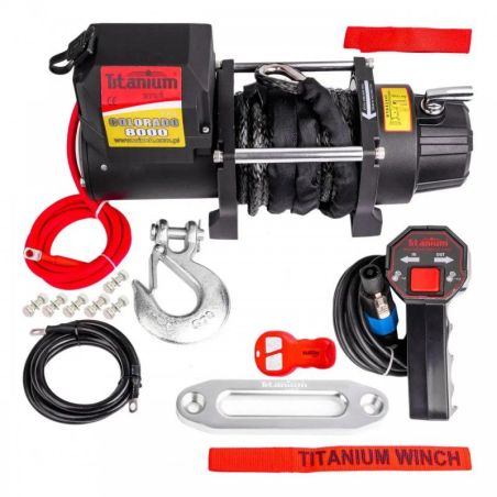 Лебідка для позашляховика Titanium Colorado 8000 (Синтетичний трос) фото