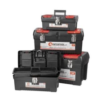 Комплект ящиков для инструментов с металлическими замками (4 ед.) INTERTOOL BX-0004 фото
