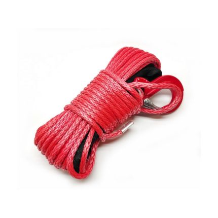 Кевларовый (синтетический) трос с крюком для лебедки квадроцикла 6 мм 15 метров фото