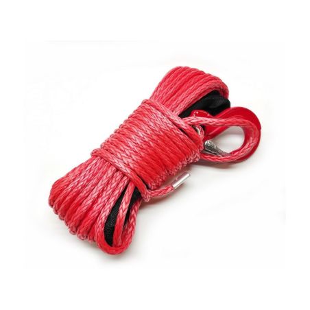 Кевларовый (синтетический) трос с крюком для лебедки квадроцикла 6 мм 15 метров фото