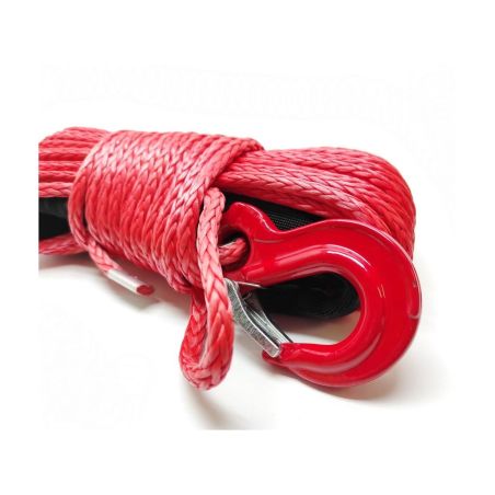 Кевларовый (синтетический) трос с крюком для лебедки квадроцикла 6 мм 15 метров фото