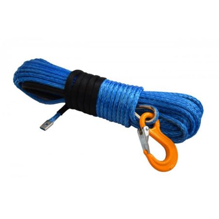 Кевларовый (синтетический) трос с крюком для лебедки 8 мм 15 метров фото