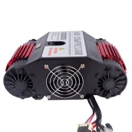 Компрессор автомобильный (двухпоршневой, для внедорожника) для блокировки и подкачки шин 12В стационарный 115 л/мин фото