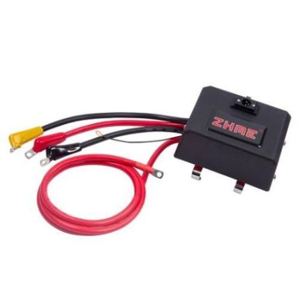 Лебедка электрическая 12 вольт ZHME PS 9500 LBS (стальной трос) фото