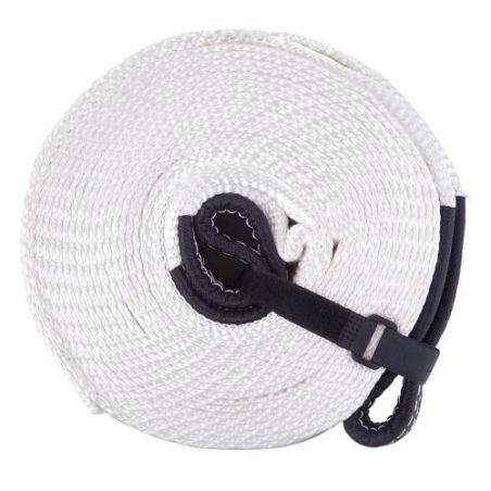 Трос буксировочный (ремень) для внедорожника, 8 тонн 9 метров с петлями ZHME VT62679 фото