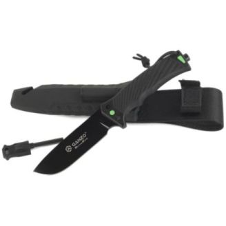 Нож Ganzo G8012V2-BK черный (G8012V2-BK) с паракордом фото