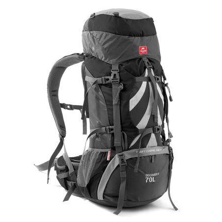 Рюкзак туристичний Naturehike NH70B070-B, 70 л + 5 л, чорний фото