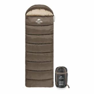 Спальник с капюшоном Naturehike U350 NH20MSD07, (1°C), правый, коричневый фото